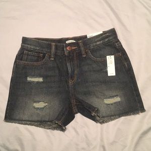 Old Navy distressed denim shorts